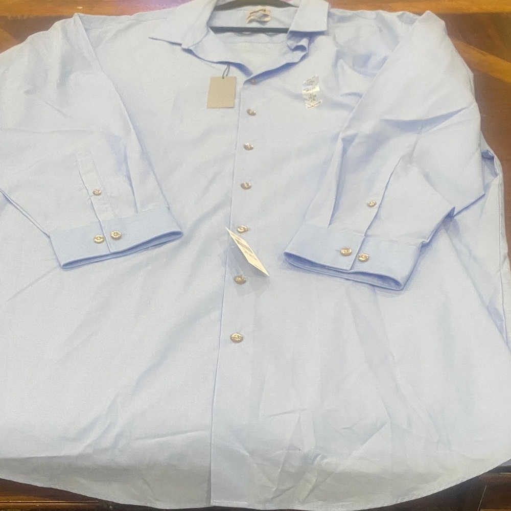 Unlisted Light Blue Men's Dress Shirt - Spread Collar